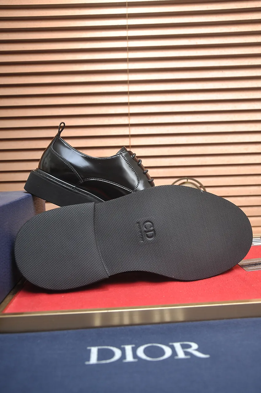 Men's shoes 💰800💶[Dior] (water-dyed cowhide lining) Dior original 1:1 high-quality factory, imported original materials, imported version of raw cowhide, water-dyed cowhide lining, original TPU outsole, code number: 39-44 (38 45 custom-made, non-refundable)